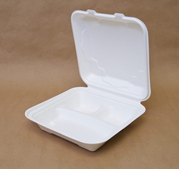 Bagasse Hinged Containers