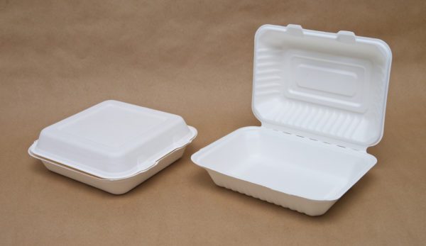 Bagasse Hinged Containers