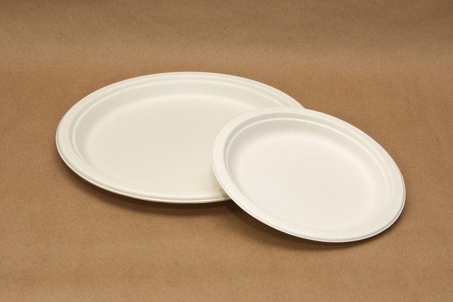 Compostable Fibre Plates (Bagasse) - Agreen™ Products