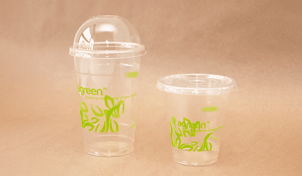 Agreen's PET Clear Cups with Lids